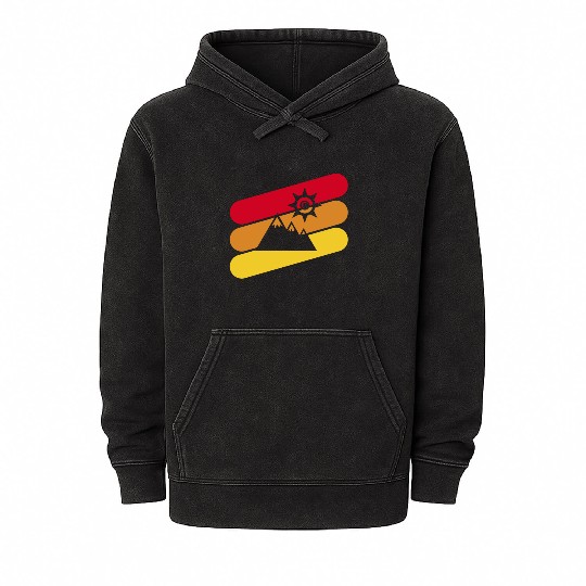 Mountains Mountain Mountaineering Mineral Wash Hoodies