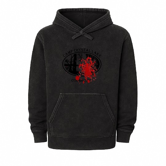 Crystal Lake Counselor Mineral Wash Hoodies