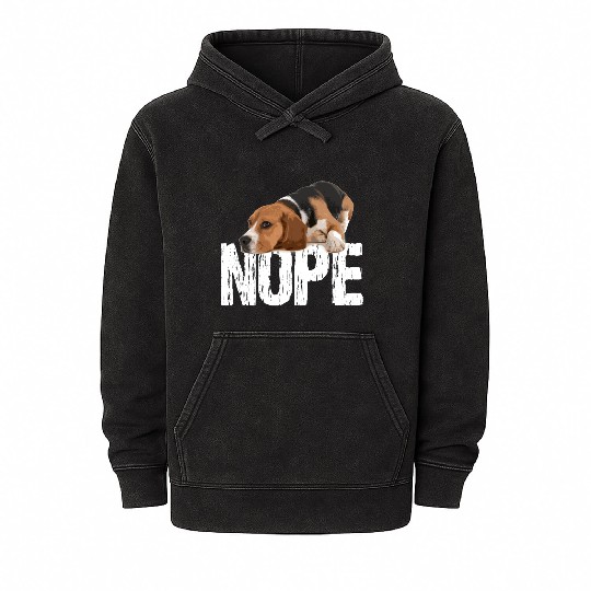 beagle dog Mineral Wash Hoodies