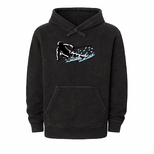 ski, skiing Mineral Wash Hoodies