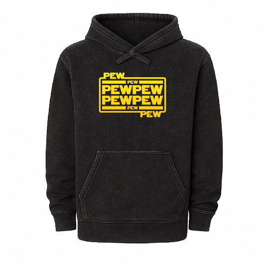 Pew Pew Pew Mineral Wash Hoodies