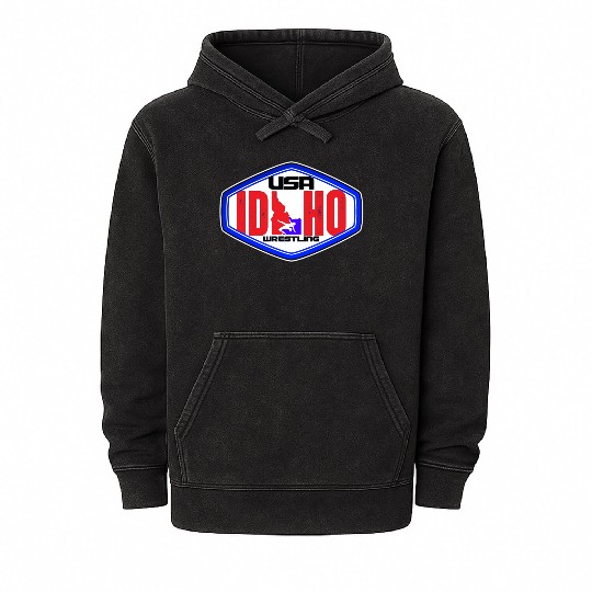 Idaho Division Team USA Wrestling Mineral Wash Hoodies