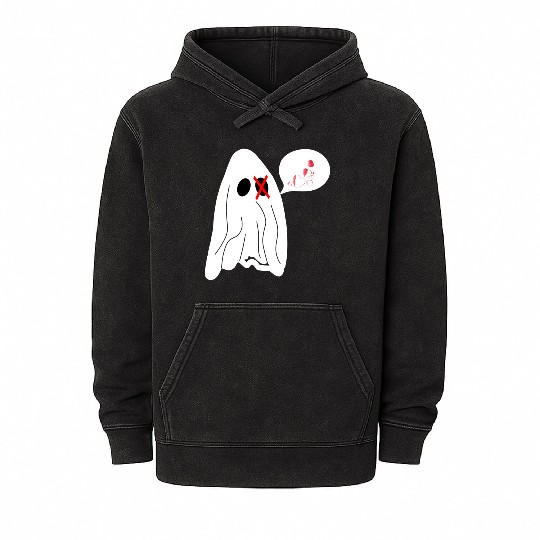 Ghost love Mineral Wash Hoodies