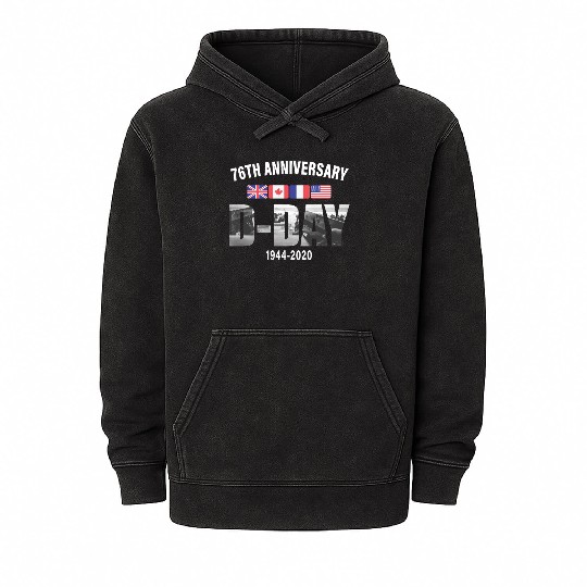 D-Day Normandy 76th Anniversary Mineral Wash Hoodies