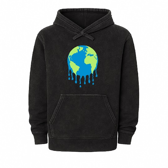 Melting Earth Mineral Wash Hoodies