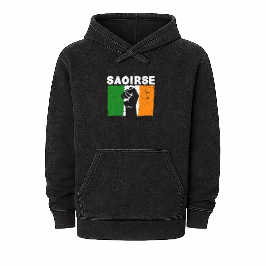 Saoirse Irish Republican Conservative Capitalist I Mineral Wash Hoodies