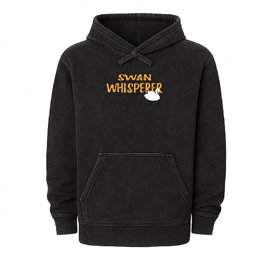 Swan Whisperer Graphic Mineral Wash Hoodies