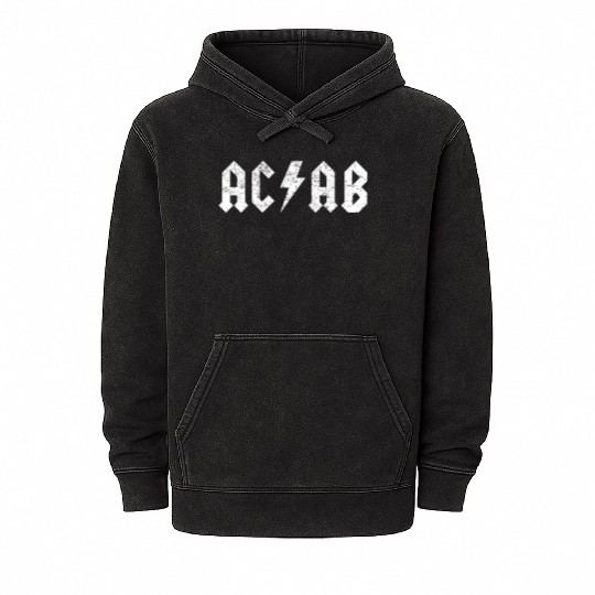 ACAB Punk A.C.A.B. All Cops Antifa Riot Mineral Wash Hoodies