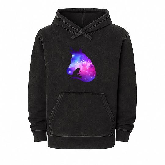 Galaxy Unicorn Mineral Wash Hoodies