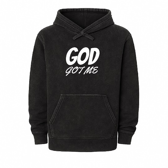 God Got Me - Christian Mineral Wash Hoodies