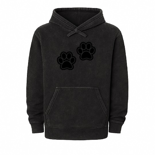 Paw Prints Mineral Wash Hoodies