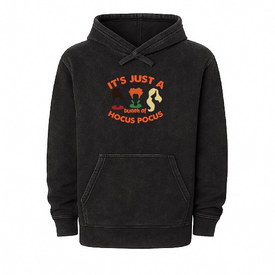It's Just a Bunch of Hocus Pocus Halloween Mineral Wash Hoodies
