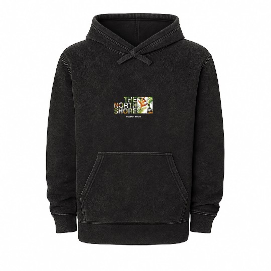 North Shore Haleiwa Bird Of Paradise Mineral Wash Hoodies