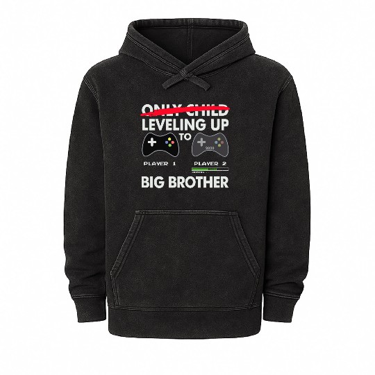 Leveling Up to Big Brother Mineral Wash Hoodies 2020 Video Game