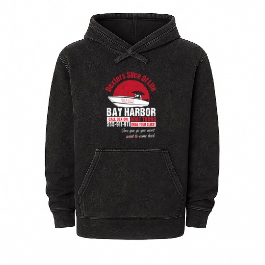 Cool Dexter Bay Harbor Boat Tours Mineral Wash Hoodies