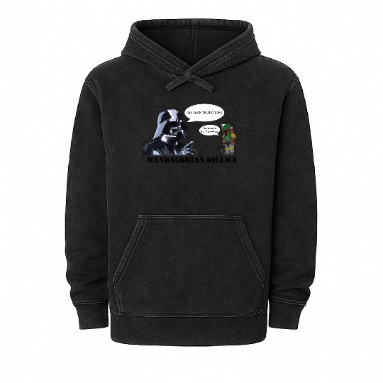 Darth Vader's Condition to Every Hired Mandalorian Mineral Wash Hoodies