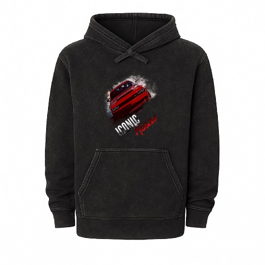 Iconic Muscle Mineral Wash Hoodies