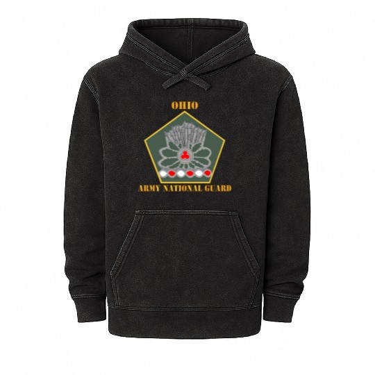 Army Ohio Army National Guard DUI Mineral Wash Hoodies