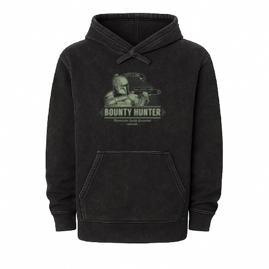 Boba Fett and son Bounty hunter Mineral Wash Hoodies