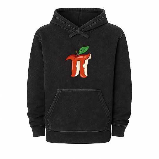 Apple Pie Funny Thanksgiving Math Teacher Gift Mineral Wash Hoodies