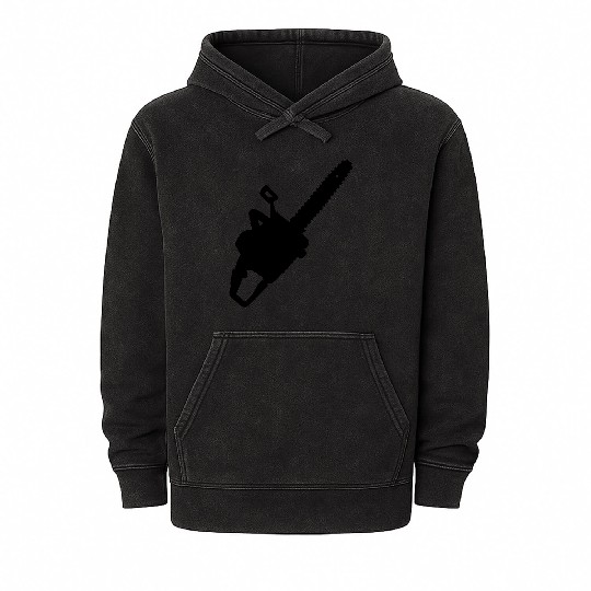 Chainsaw for carpenter or woodworker Mineral Wash Hoodies