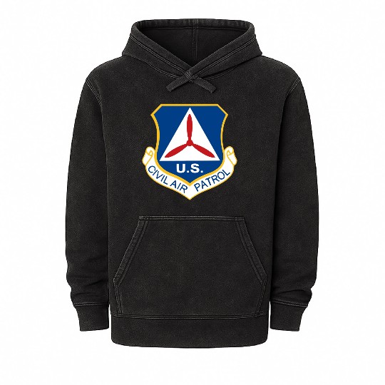 Civil Air Patrol Logo Air Force Cap Military Veter Mineral Wash Hoodies