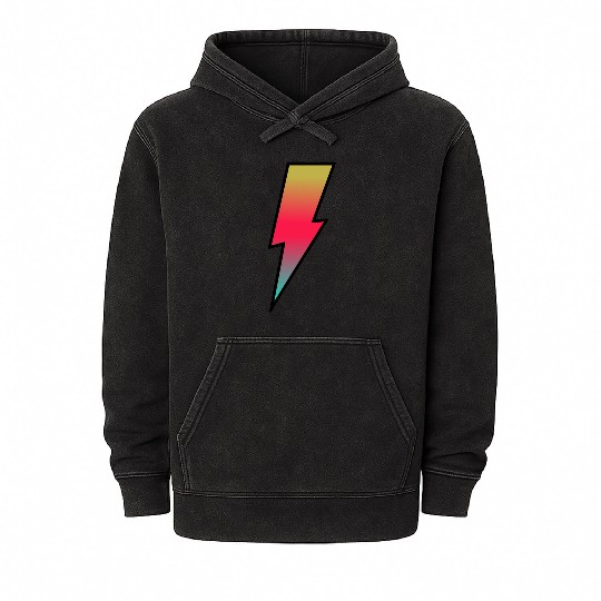 Lightning Bolt - Ray Mineral Wash Hoodies