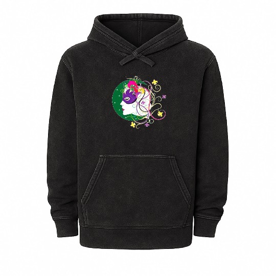 krewe of Nyx - Mardi Gras New Orleans Carnaval Mineral Wash Hoodies