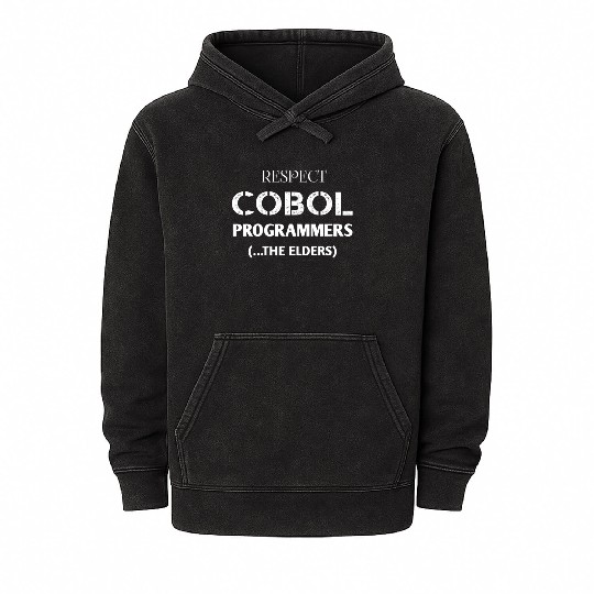 COBOL Developer gift for her him Mineral Wash Hoodies