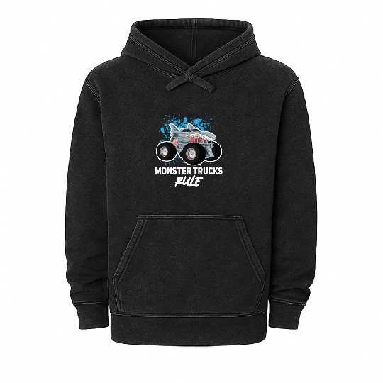 Monster Trucks Rule... Monster Truck Mineral Wash Hoodies