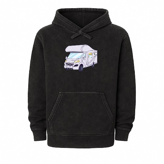 Camping Caravan Holiday Camper Motorhome Camping Mineral Wash Hoodies