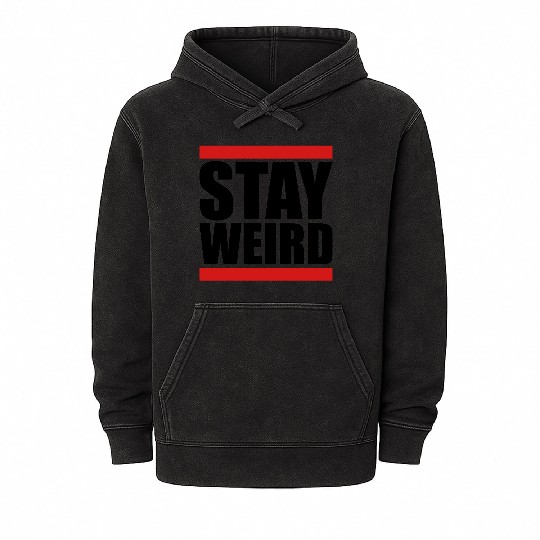Cool Stay Weird Mineral Wash Hoodies