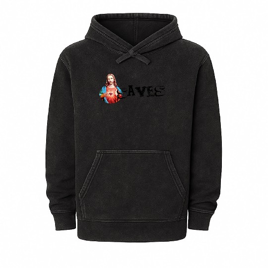 JESUS SAVES | Jesus Christ | Jesus Christus Mineral Wash Hoodies