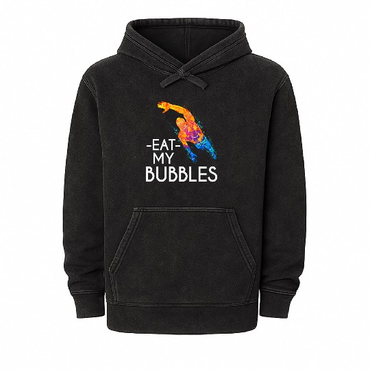 Swimming coach gift swimming Mineral Wash Hoodies