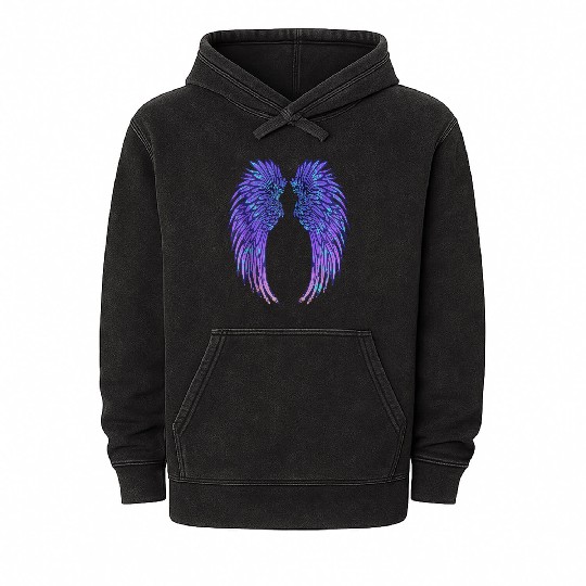 Angel Wings Eagle Wings Broken Wings Wild Wings On Mineral Wash Hoodies