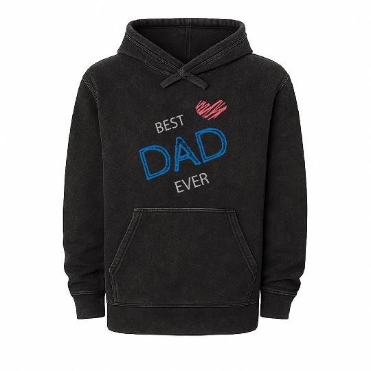 Happy Father's day ( Best Dad Ever ) Mineral Wash Hoodies