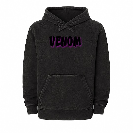 Venom | Neon Hot Pink Shadow Mineral Wash Hoodies