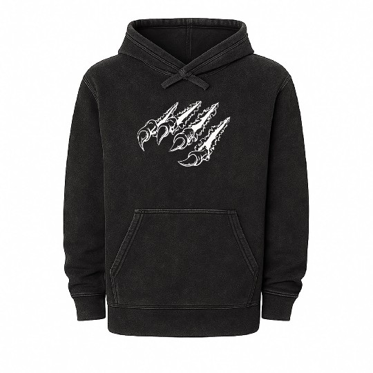 Tiger claws Mineral Wash Hoodies