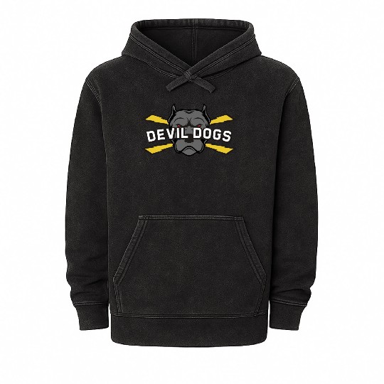 Devil dogs v4 Mineral Wash Hoodies