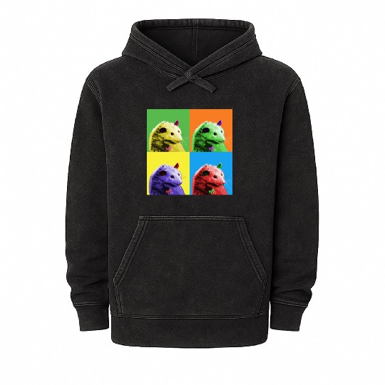 Trash Possum Mineral Wash Hoodies