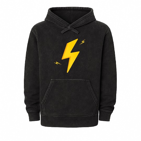 Cute lightning bolt Mineral Wash Hoodies