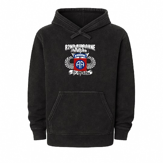 82nd Airborne Division US Army Mineral Wash Hoodies