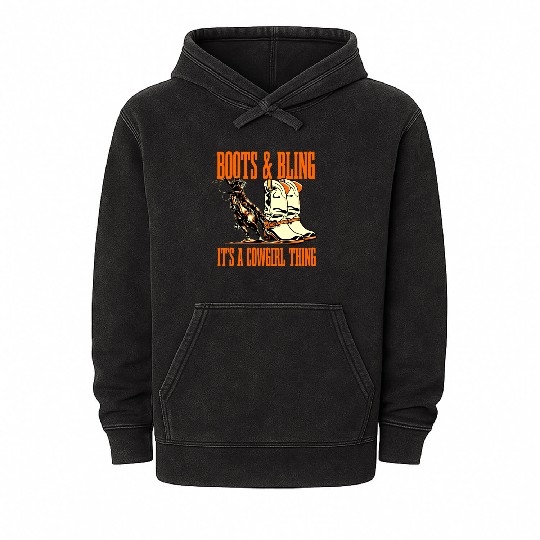 Rodeo Cowgirl Mineral Wash Hoodies