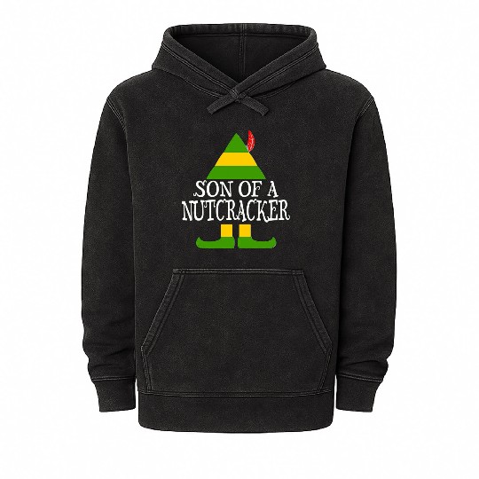 Son of a nutcracker Mineral Wash Hoodies