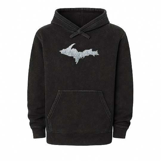 Upper Peninsula Snow 906 Yooper Mineral Wash Hoodies