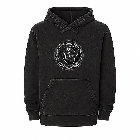 Wolf Moon Mineral Wash Hoodies