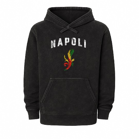 Napoli Retro Scopa - Naples Italy Mineral Wash Hoodies