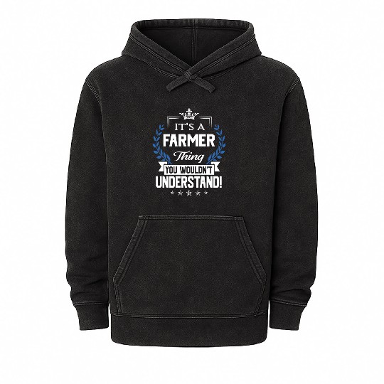 Farmer Name Mineral Wash Hoodies - Farmer Things Name 2 Gift It