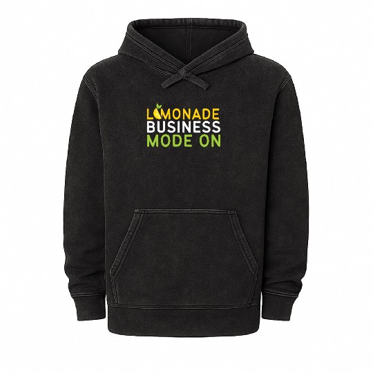 Lemonade Business Mode On Lemon Juice Boss Mineral Wash Hoodies