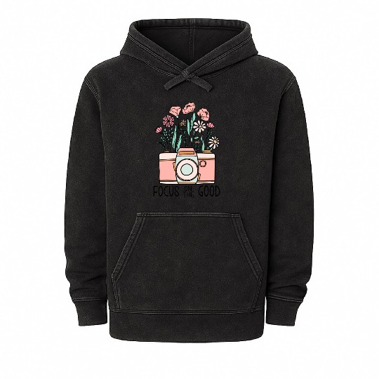 Vintage Wildflowers Sublimation Mineral Wash Hoodies